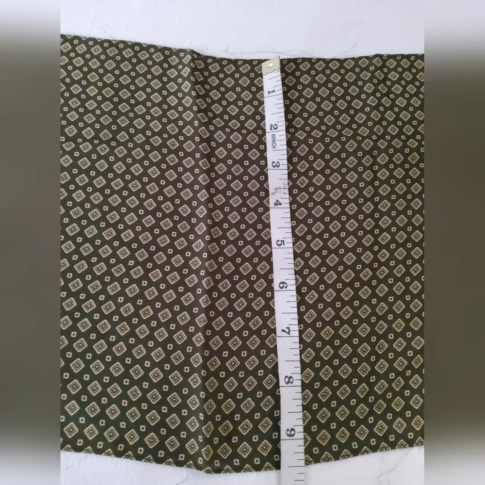 Anne Klein Vintage Silk Chic Patterned Scarf